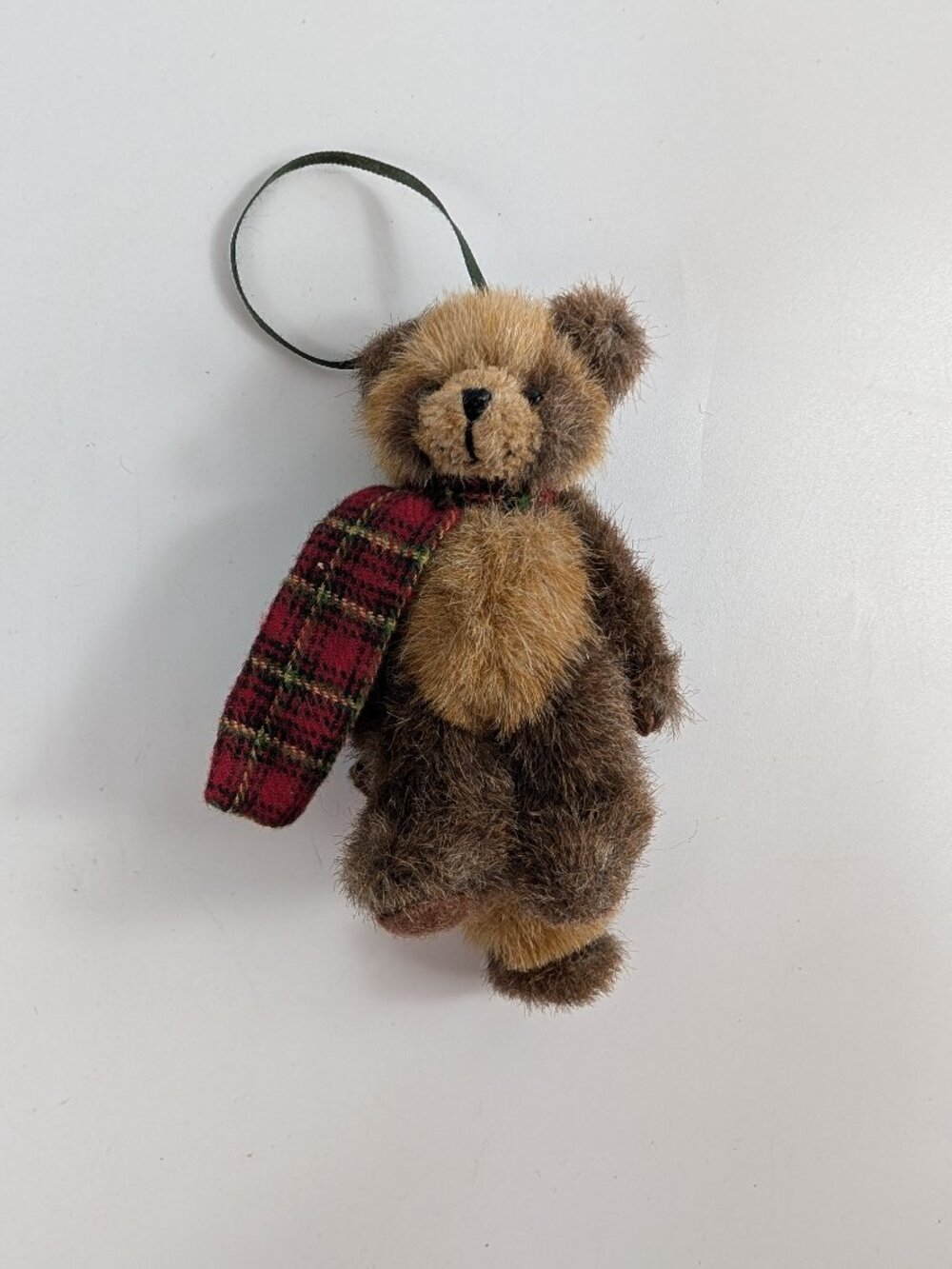 Boyds Bear Benson Bushytail Ornament 562651 The Boyds Collection Plaid Scarf